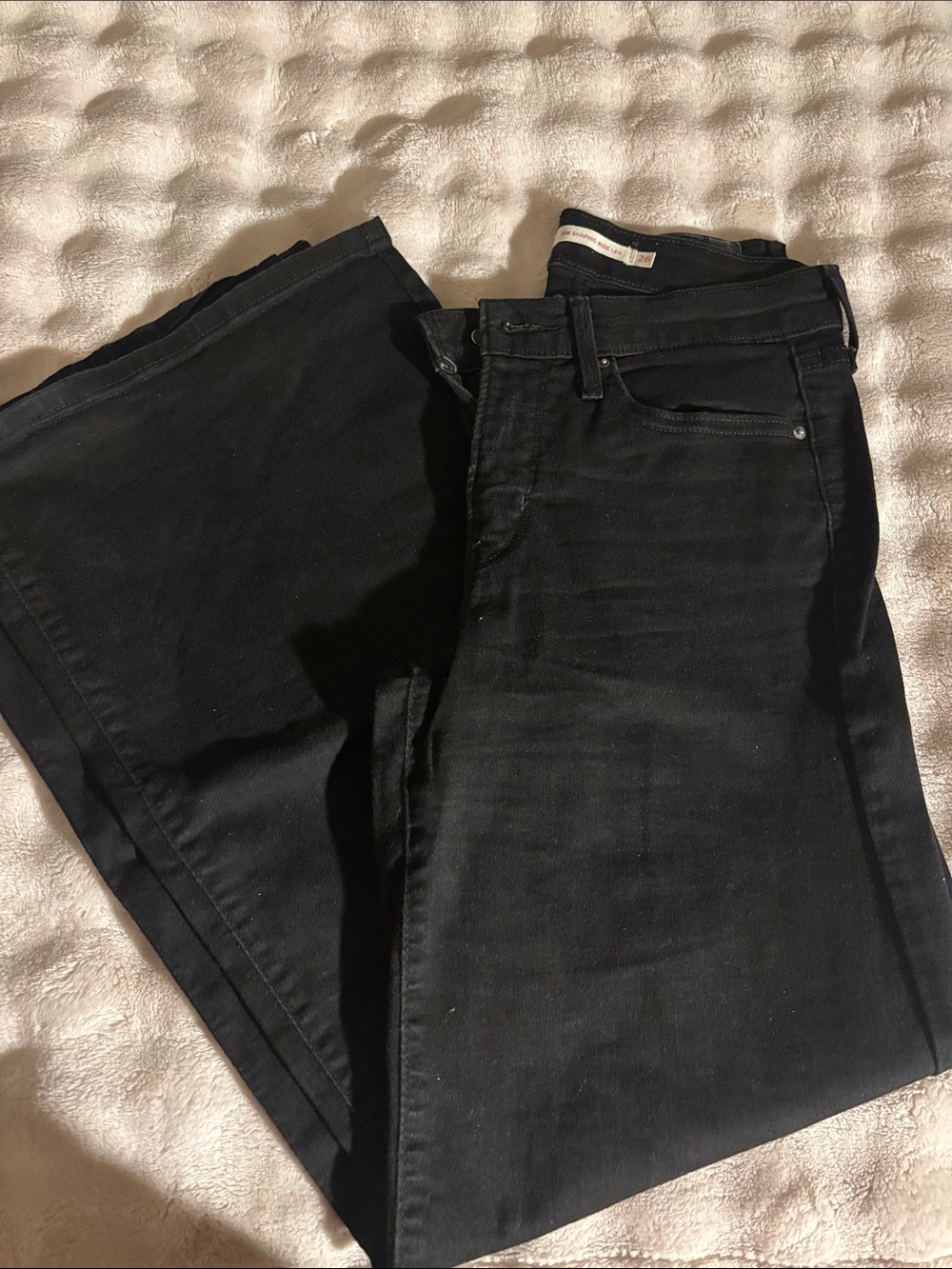 Levi's Black Wide Leg Jeans